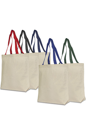 8863 10 oz Cotton Canvas Amanda Tote Bag-Liberty Bags