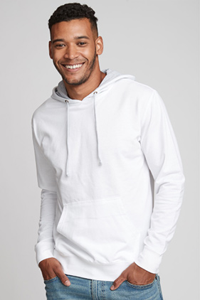 Next Level Apparel Adult Pacifica Denim Fleece Full-Zip Hooded Sweatshirt