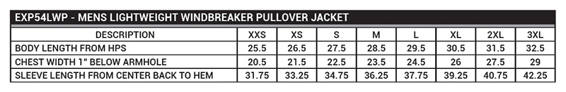 Independent Trading Co. EXP54LWP Lightweight Windbreaker Pullover Jacket - Black - XL